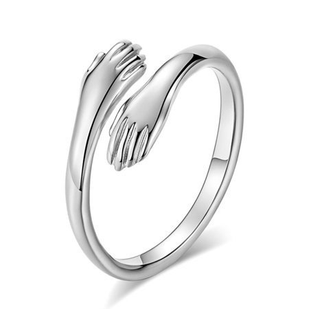 ME & YOU Beautiful Couple Ring Gift for Him/Her | Silver Color Couple Rings  for
